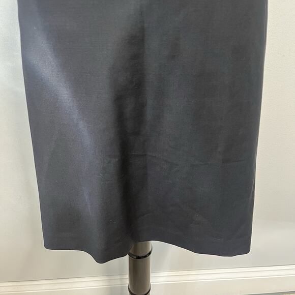Talbots Skirt Plus size 20W Pet Classic Black Wool Straight Knee Stretch Career - Picture 4 of 10
